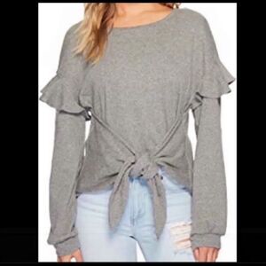 XS 1. State “Lady Blue” Top Heather Grey NWT